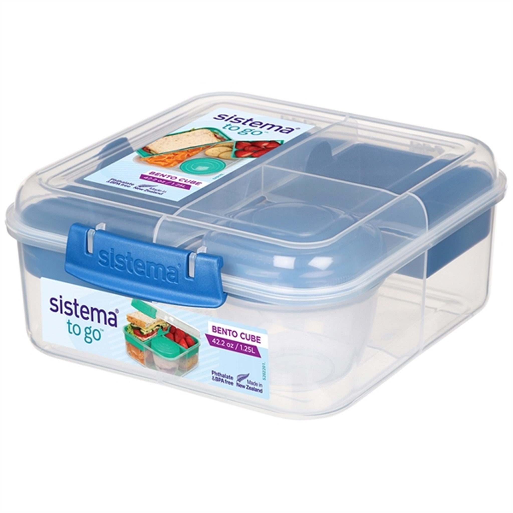 Sistema To Go Bento Cube Lunch Box 1,25 L Ocean Blue