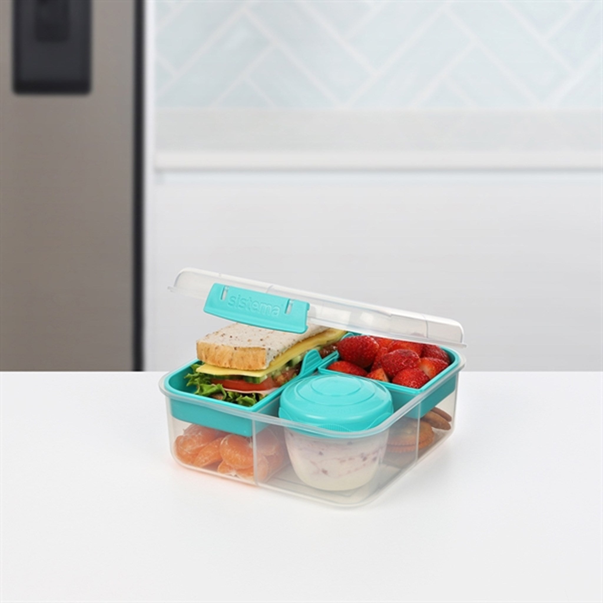 Sistema To Go Bento Cube Lunch Box 1,25 L Minty Teal 3