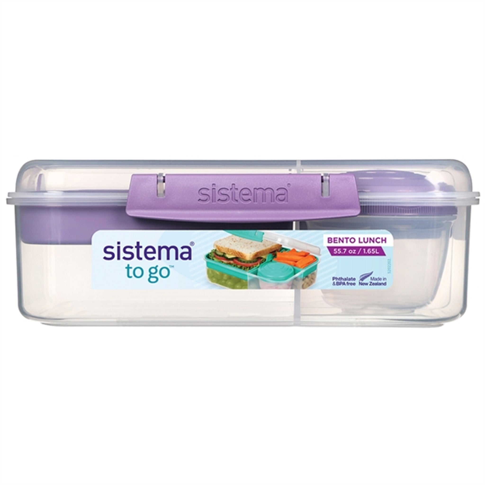 Sistema To Go Bento Lunch Box 1,65 L Misty Purple 2