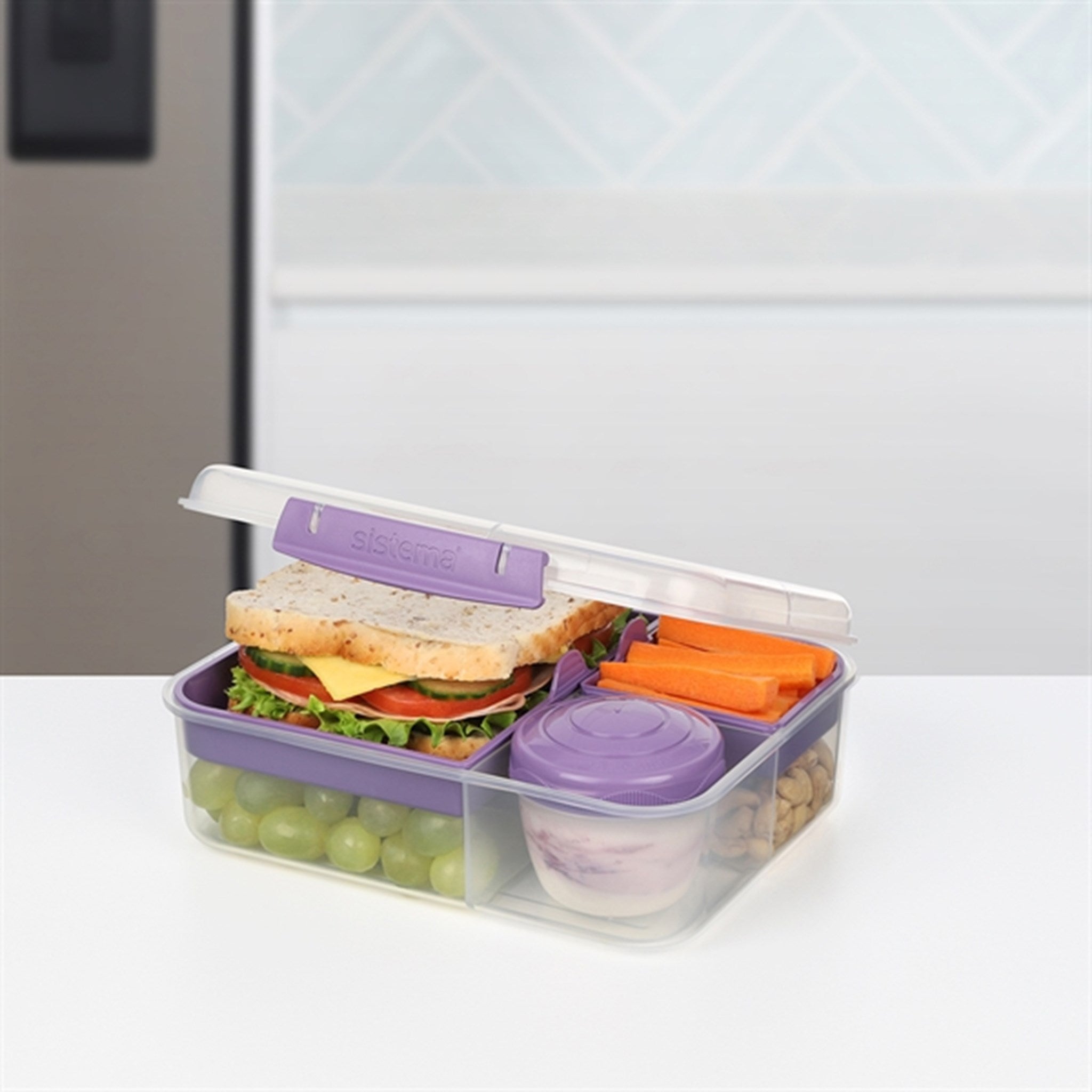 Sistema To Go Bento Lunch Box 1,65 L Misty Purple 3