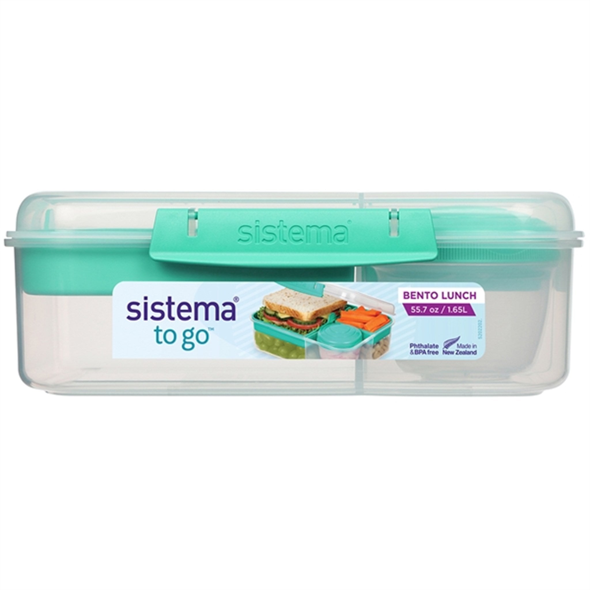 Sistema To Go Bento Lunch Box 1,65 L Minty Teal 2