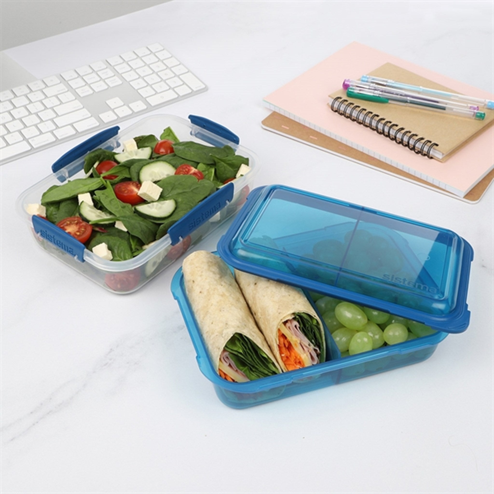 Sistema To Go Lunch Stack Rectangle Lunch Box 1,8 L Ocean Blue 3