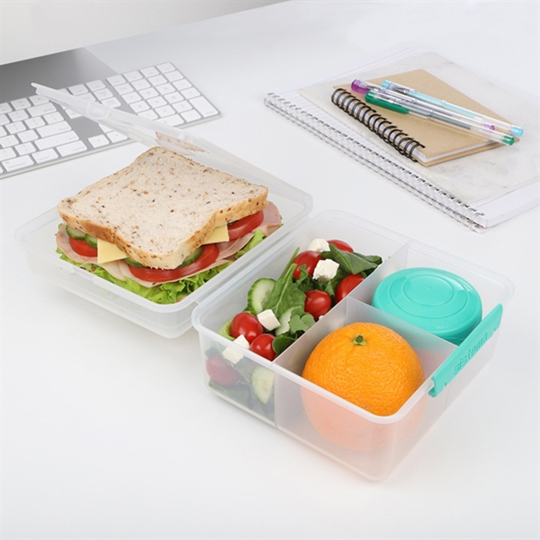 Sistema To Go Lunch Cube Max Lunch Box 2 L Minty Teal 3