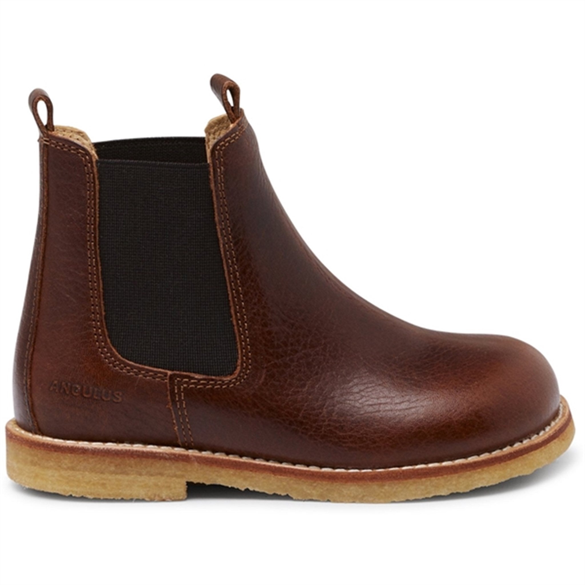 Angulus Chelsea Boots With Elastic Band Dark Brown/Brown 4