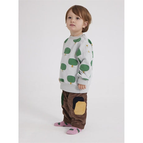 Bobo Choses Brown Color Block Corduroy Pants 2