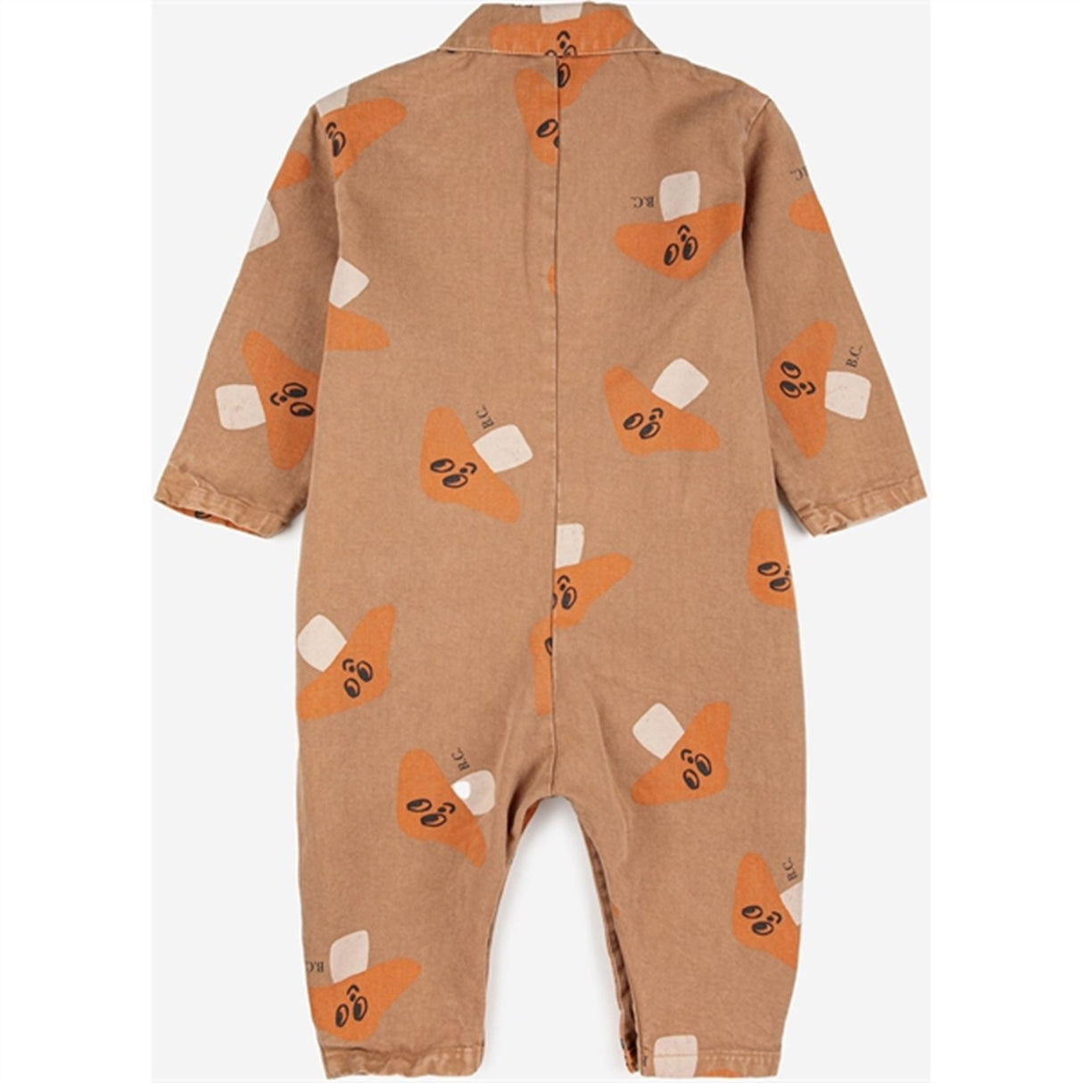 Bobo Choses Brown Mr. Mushroom Woven Overall AOP 4