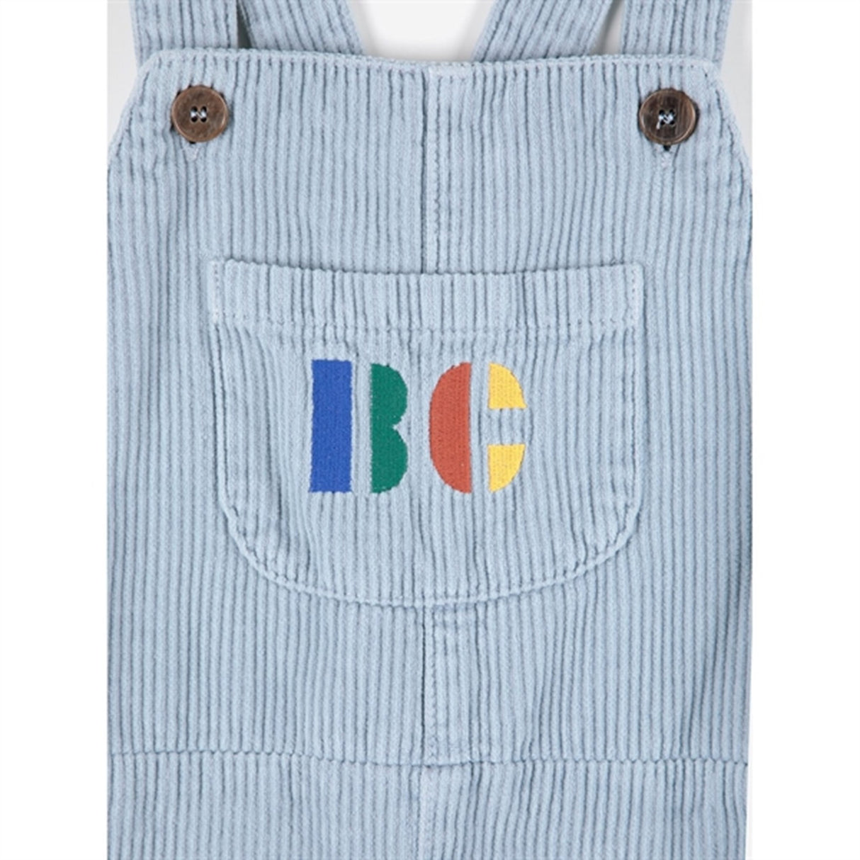 Bobo Choses Light Blue Multicolor B.C Corduroy Overall 4