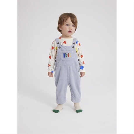 Bobo Choses Light Blue Multicolor B.C Corduroy Overall 2