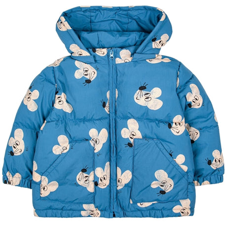 Bobo Choses Blue Mouse Hooded Jacket AOP