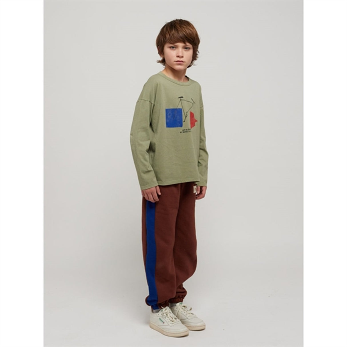 Bobo Choses Dark Brown B.C Label Sweatpants 3