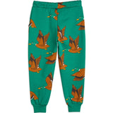 Mini Rodini Ducks Aop Sweatpants Green 4