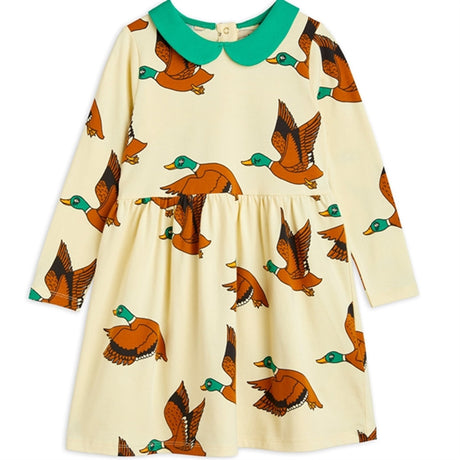 Mini Rodini Ducks Aop Dress Yellow