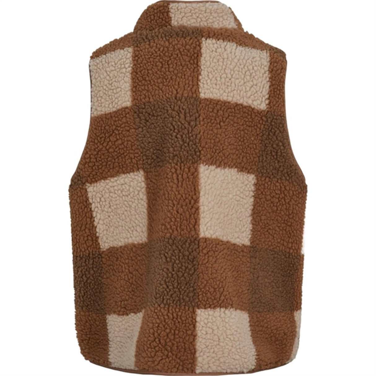 MarMar Joby Teddybear Fleece Vest Chunky Hazel Check 5