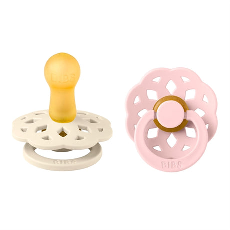 Bibs Boheme Latex Pacifier 2-pack Ivory/Blossom