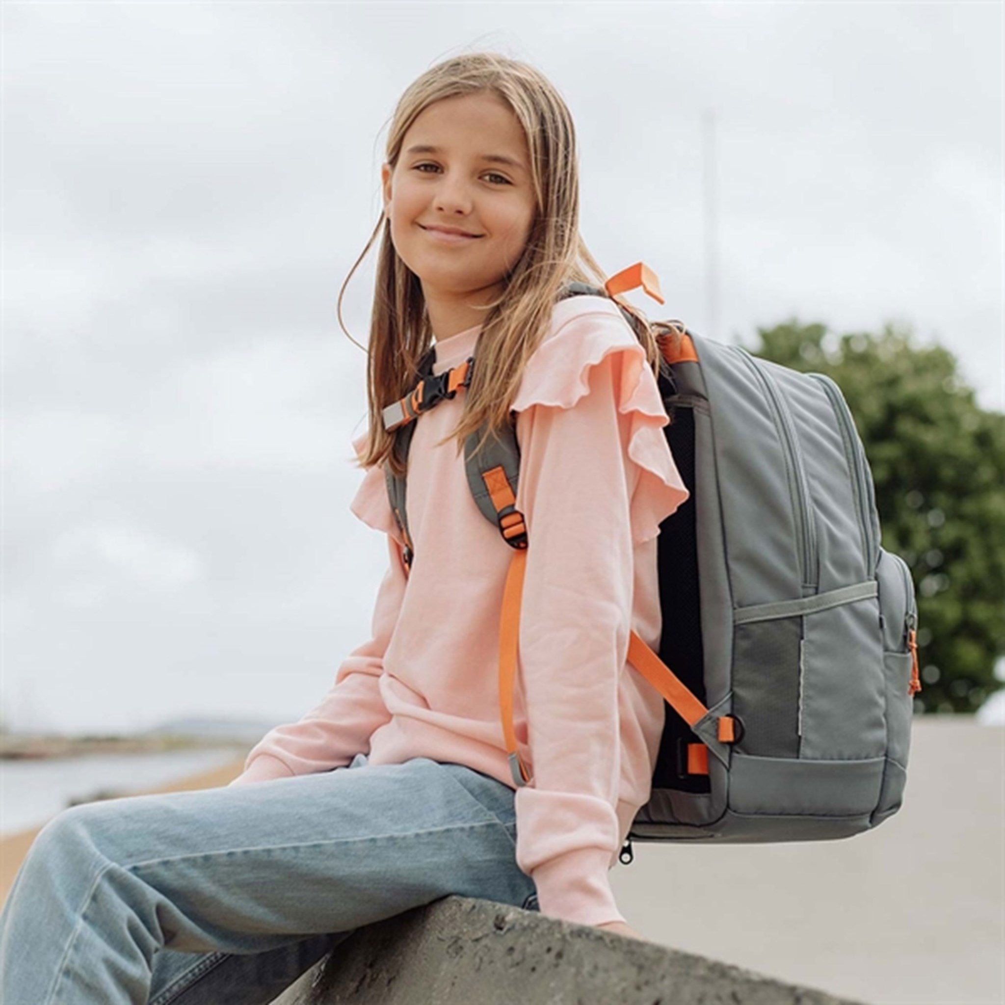 Beckmann Sport Junior Backpack Green Orange 2
