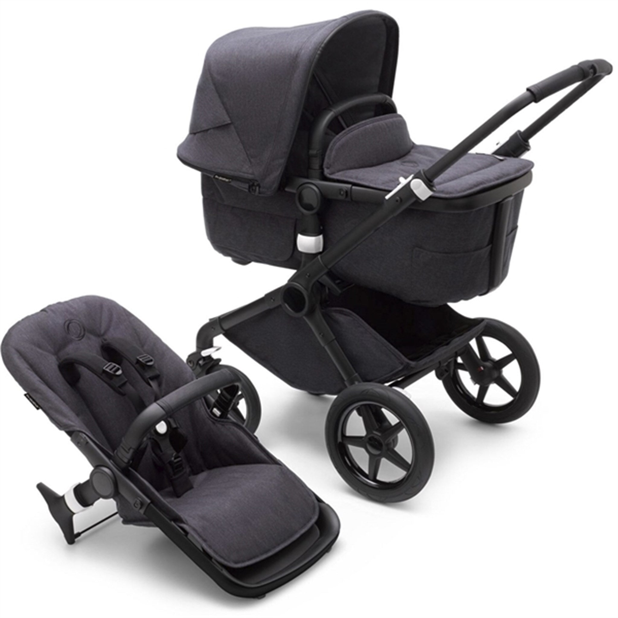 Fox 3 Mineral Washed Black Bugaboo Luksusbaby Luksusbaby COM