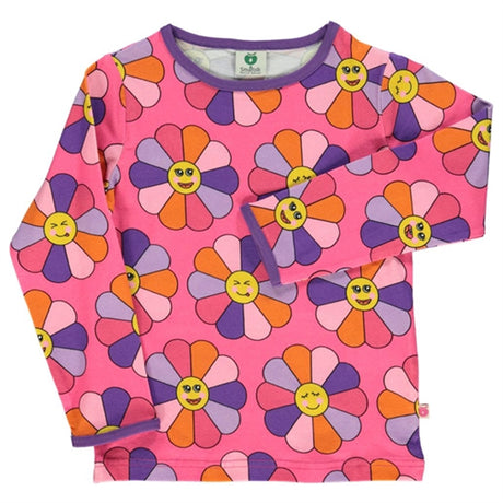 Småfolk Pink Flower Shirt