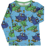 Småfolk Ocean Blue Sweeper Truck Shirt