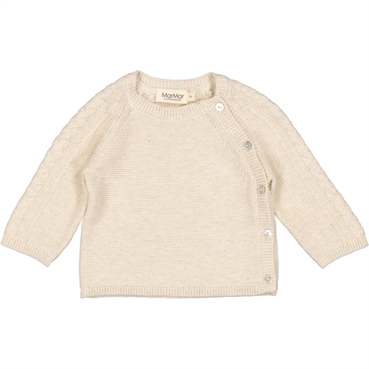 MarMar Grey Sand Mel Toll Knit Blouse