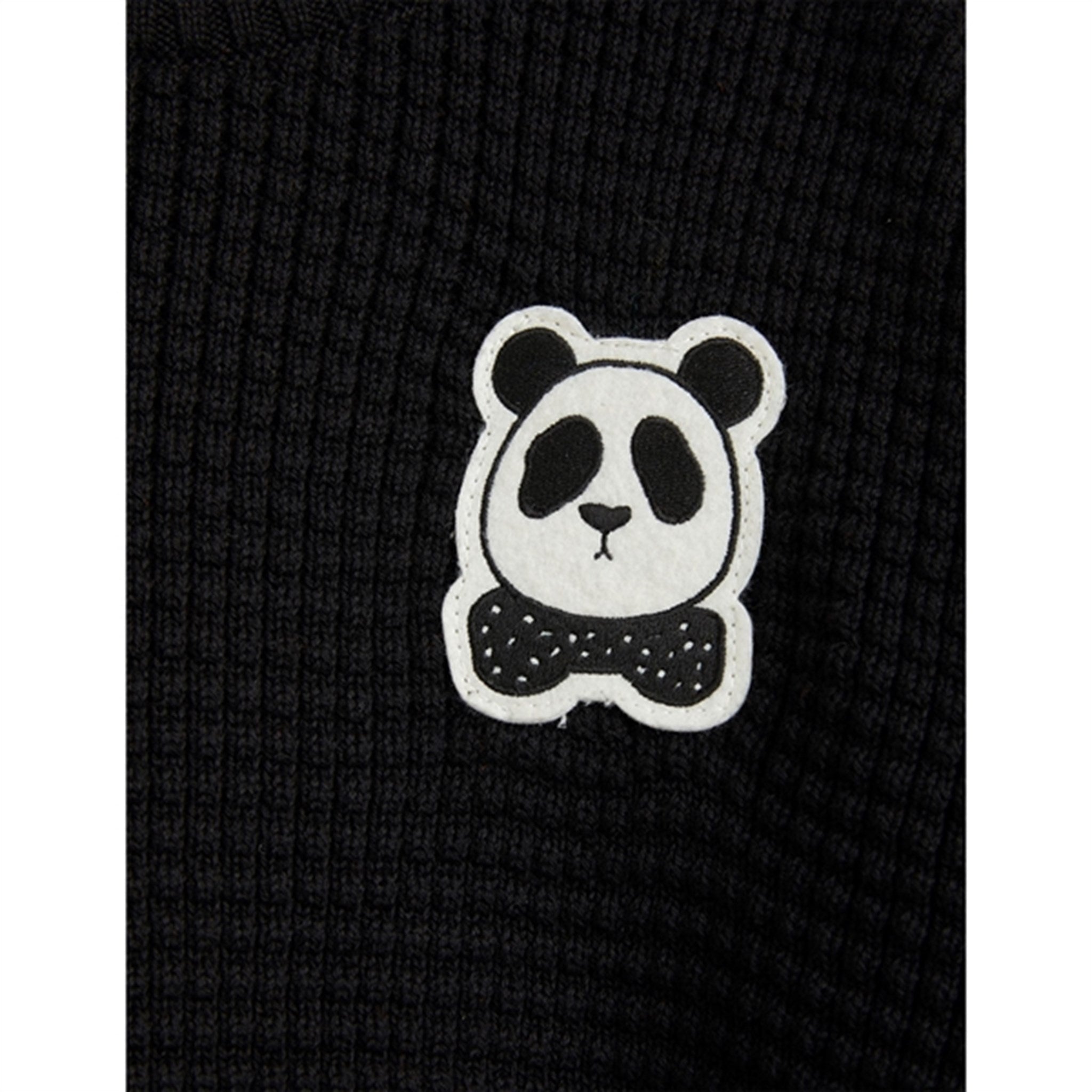Mini Rodini Black Panda Strik Sweater 2