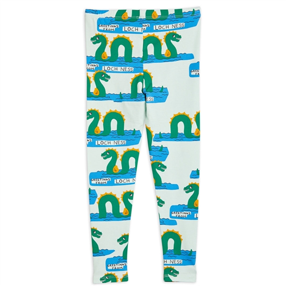 Mini Rodini Green Loch Ness Aop Leggings 3