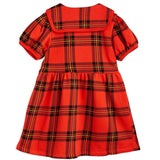 Mini Rodini Red Check Aop Sweat Dress 3