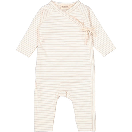 MarMar New Born White Sage Stripe Rula Suit