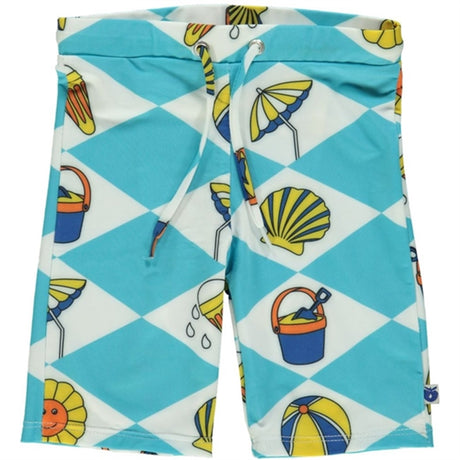 Småfolk Blue Atoll Summer Vacation Swim Shorts