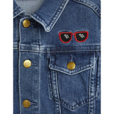 Mini Rodini Ritzratz Emb Denim Jacket Blue 4