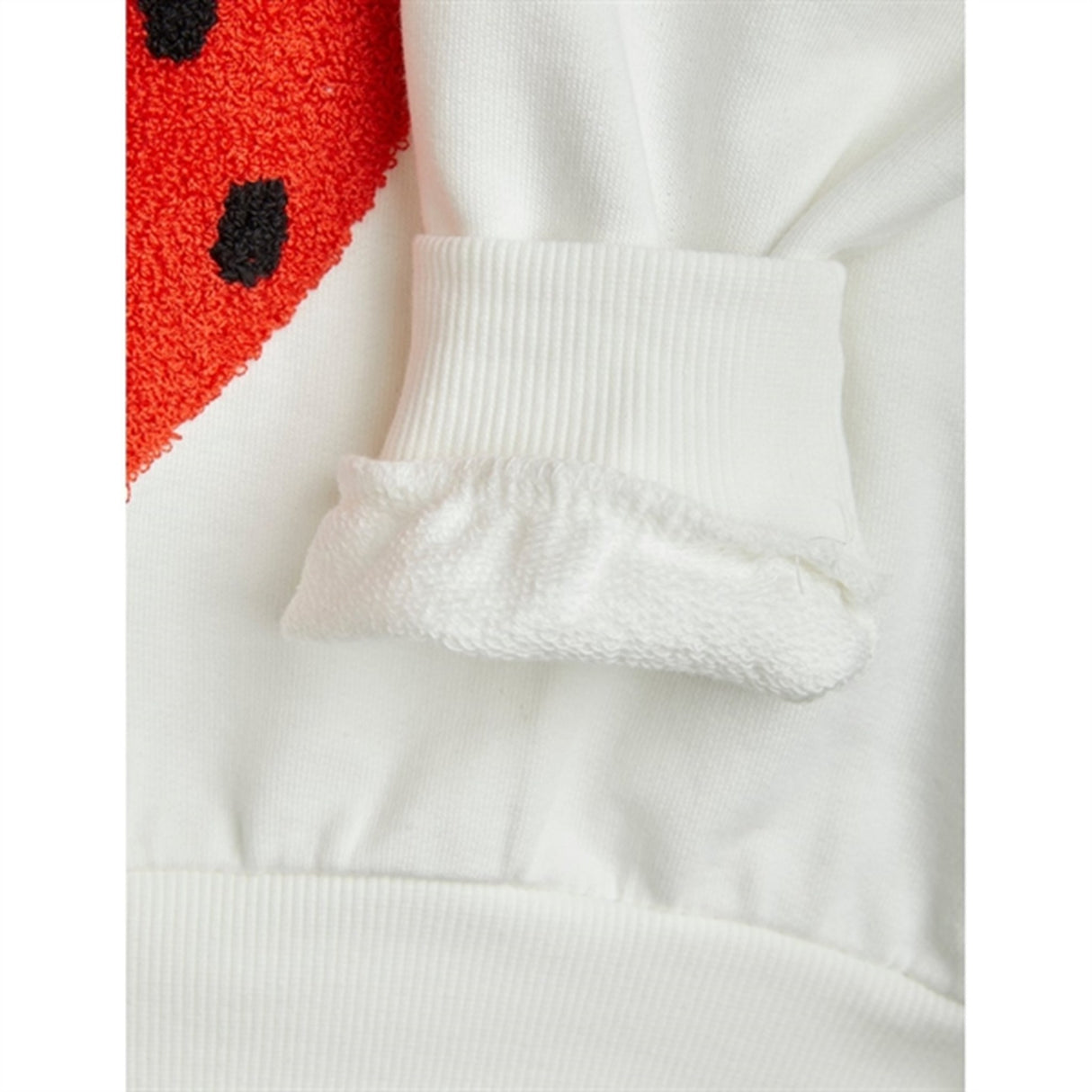 Mini Rodini Strawberries Emb Sweatshirt White 3