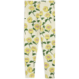 Mini Rodini Flowers Aop Leggings Yellow 3