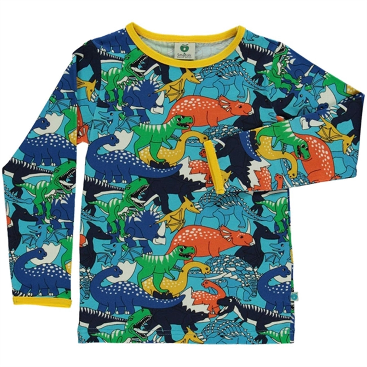 Småfolk Blue Atoll Dinosaur Blouse