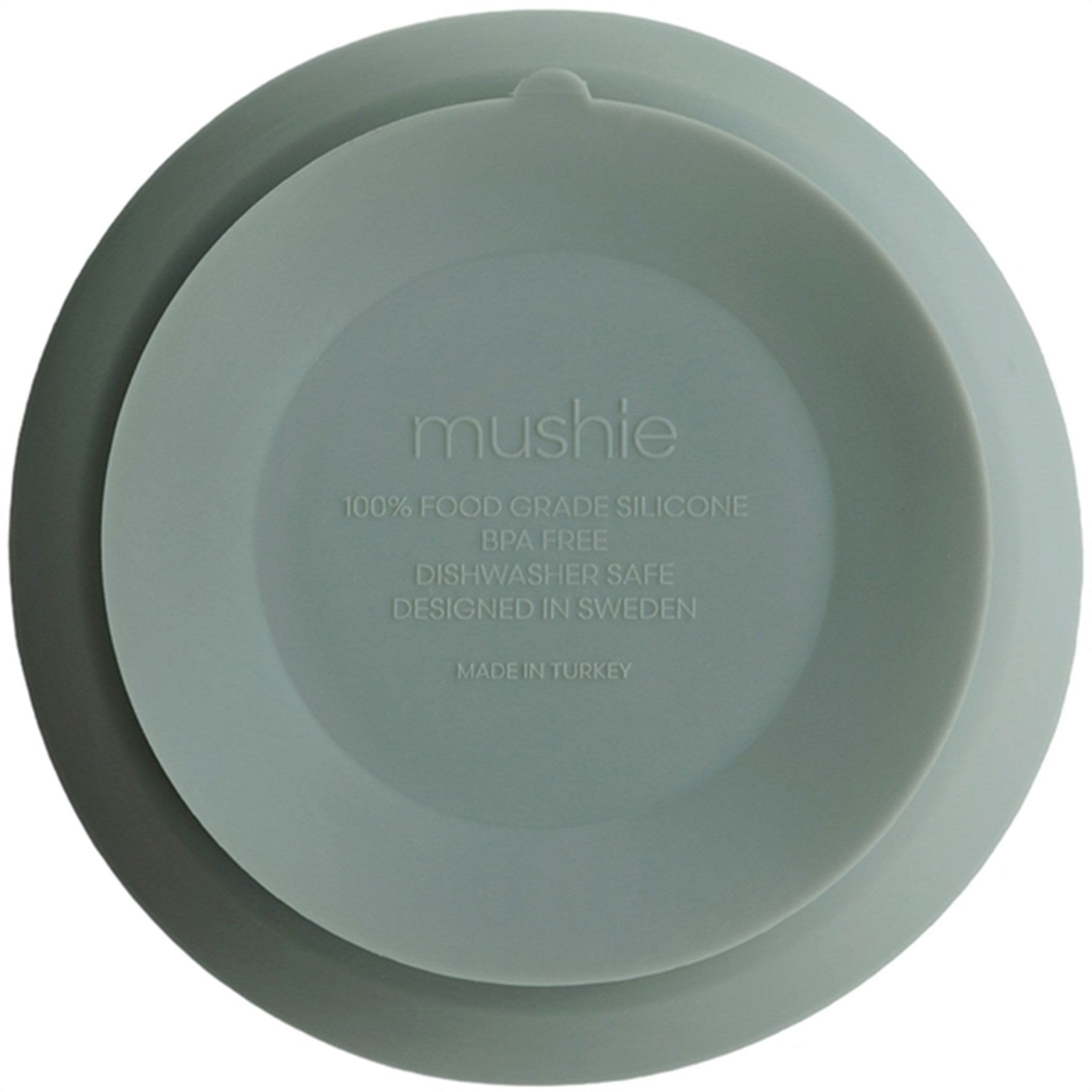 Mushie Silicone Bowl Cambridge Blue 4