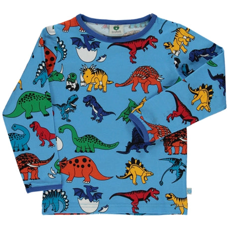 Småfolk Blue Grotto Dinosaur Blouse