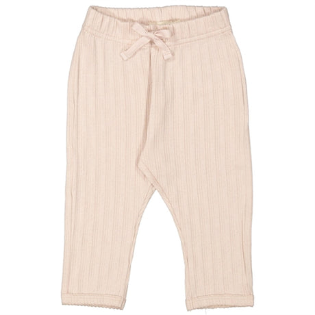 MarMar Modal Cream Taupe Pitti Pointelle Rib Pants