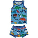 Småfolk Blue Grotto Dinosaur Underwear Set