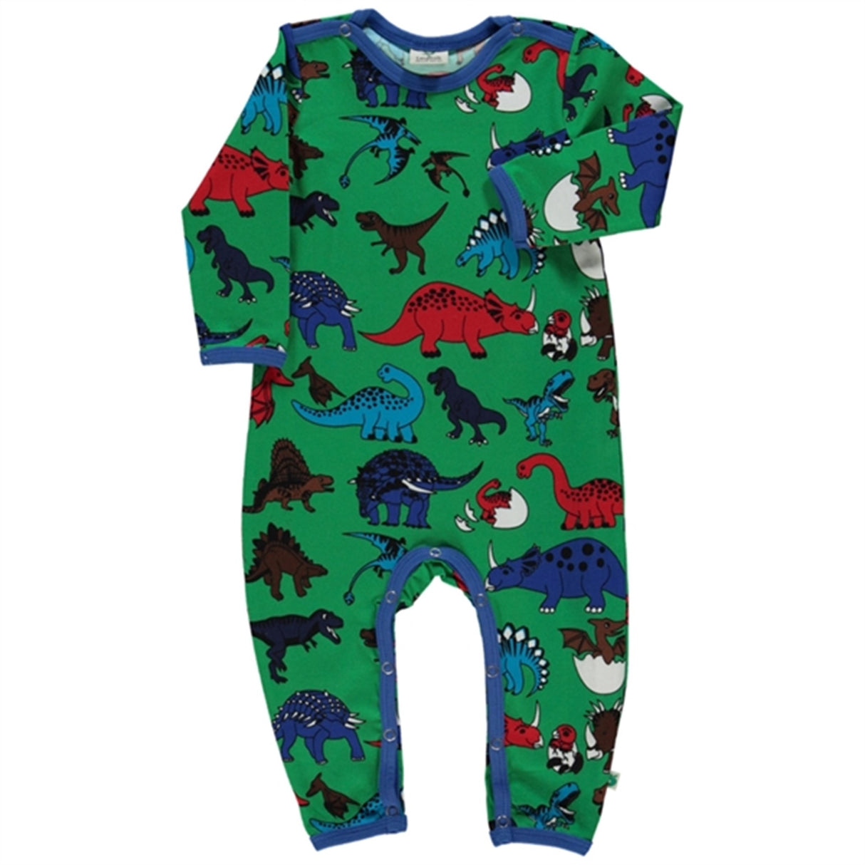 Småfolk Apple Green Dinosaur Onesie