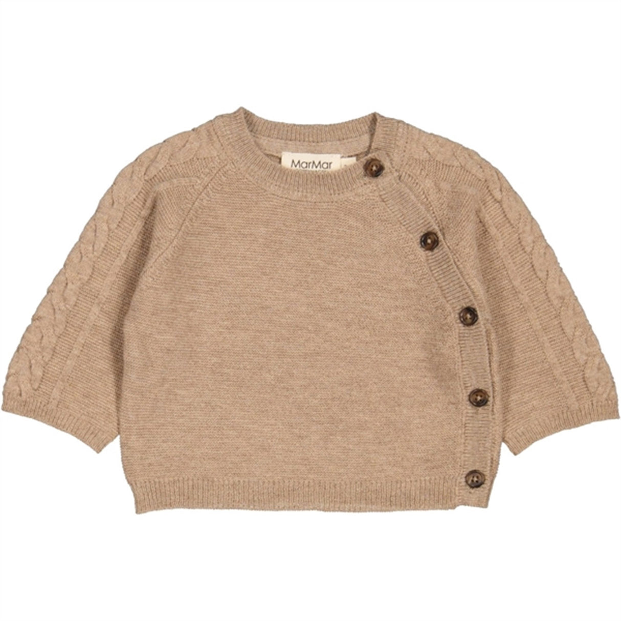 MarMar New Born Wool Driftwood Melange Toll Knit Blouse