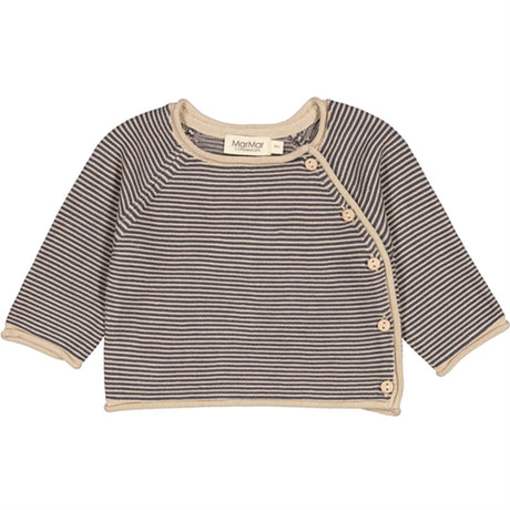 MarMar New Born Blue Stripe Toll Knit Blouse