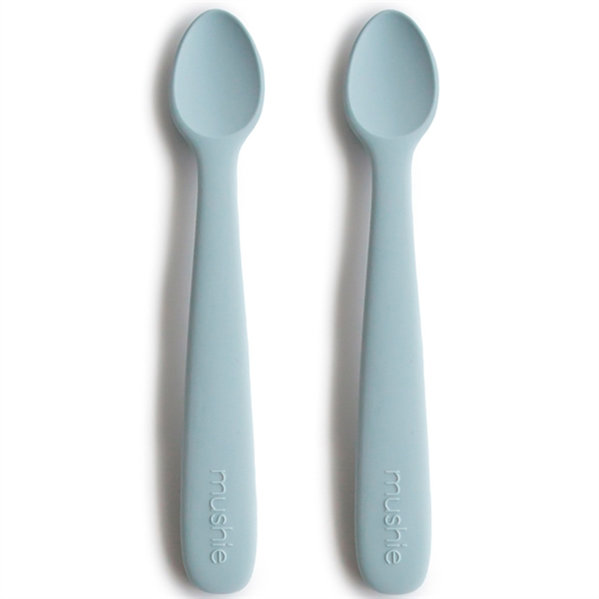 Mushie Silicone Spoons 2-pack Powder Blue