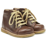 Angulus Shoe With Laces Cognac