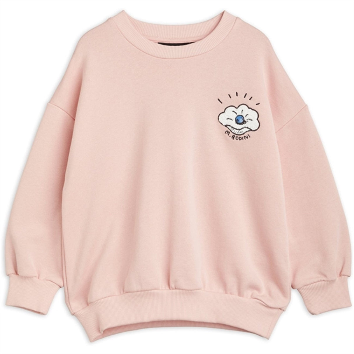 Mini Rodini Seashell Chenille Emb Sweatshirt Pink