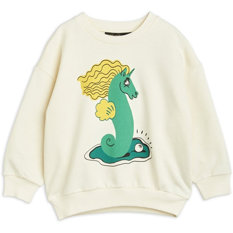 Mini Rodini Unicorn Seahorse Sweatshirt Offwhite