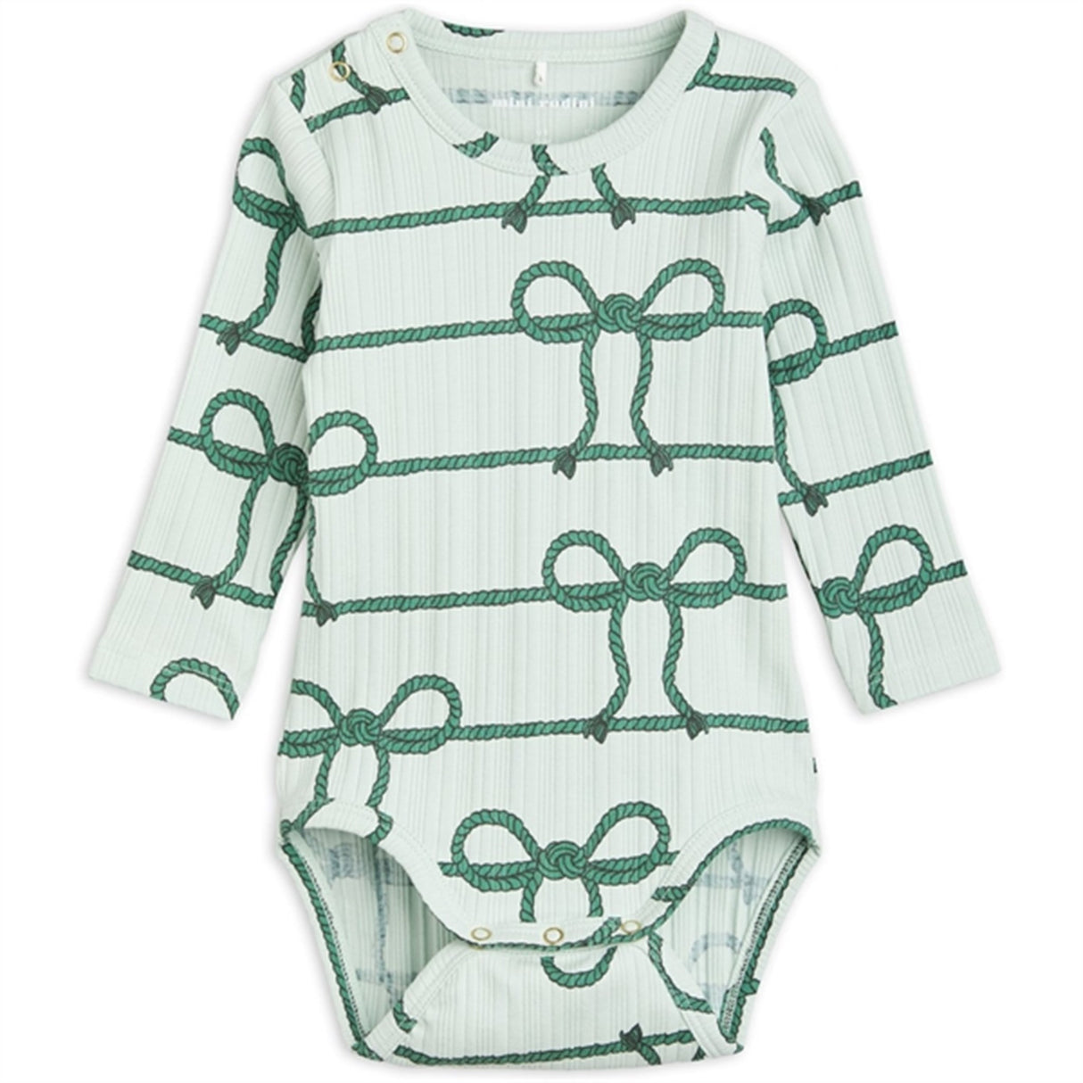 Mini Rodini Rope AOP Body Green