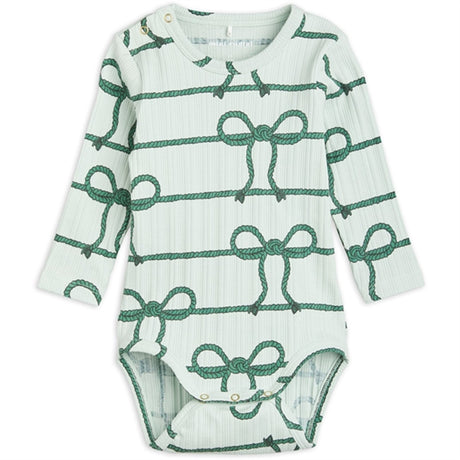 Mini Rodini Rope AOP Body Green