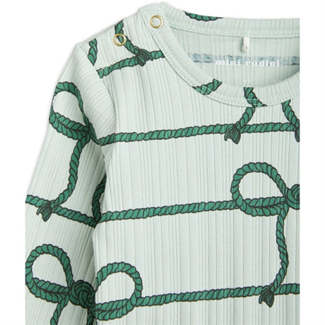 Mini Rodini Rope AOP Body Green 2