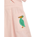 Mini Rodini Pelican Woven Dress Pink 3