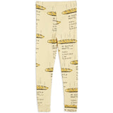 Mini Rodini Baguette Aop Leggings Yellow 2