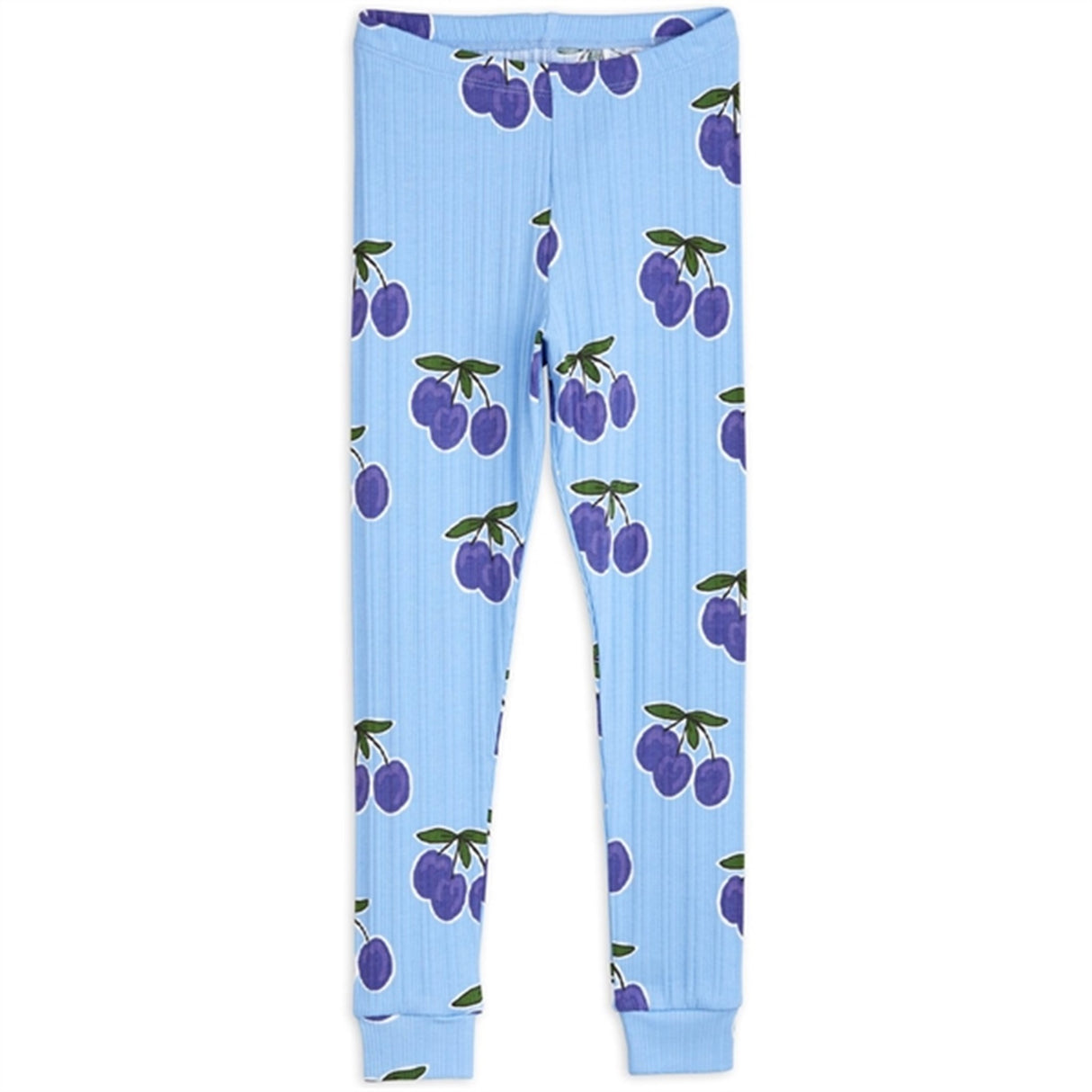 Mini Rodini Plum Aop Leggings Blue