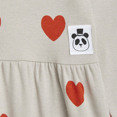 Mini Rodini Hearts Aop Ls Dress Grey 2